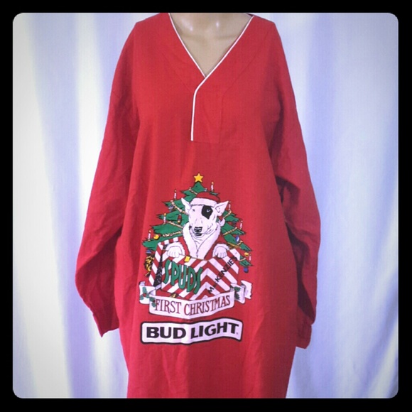 Vintage Other - 1987 Bud Light Spud Mackenzie 1st X-Mas Night Gown